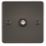 Knightsbridge  1-Gang F-Type Satellite Socket Gunmetal