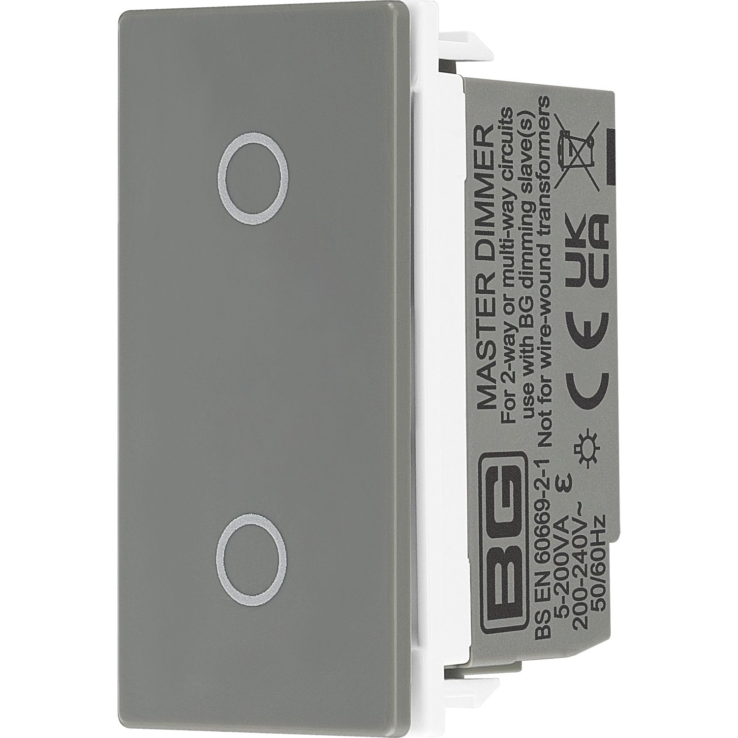 British General 2-Way LED Modular Dimmer Switch Grey (346XF)