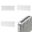 Flomasta 400mm x 1000mm 3265BTU White Type 21 Convector Radiator