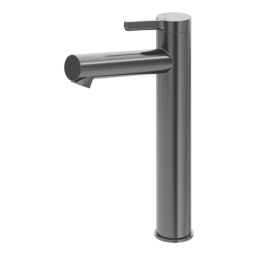 Swirl Bonda Titanium 250mm Tall Lever Mono Basin Mixer Tap