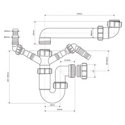 McAlpine SSK1 Sink Trap Kit White 40mm