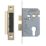 Smith & Locke Fire Rated  Electro Brass Euro Profile Sashlock 64mm Case - 44mm Backset