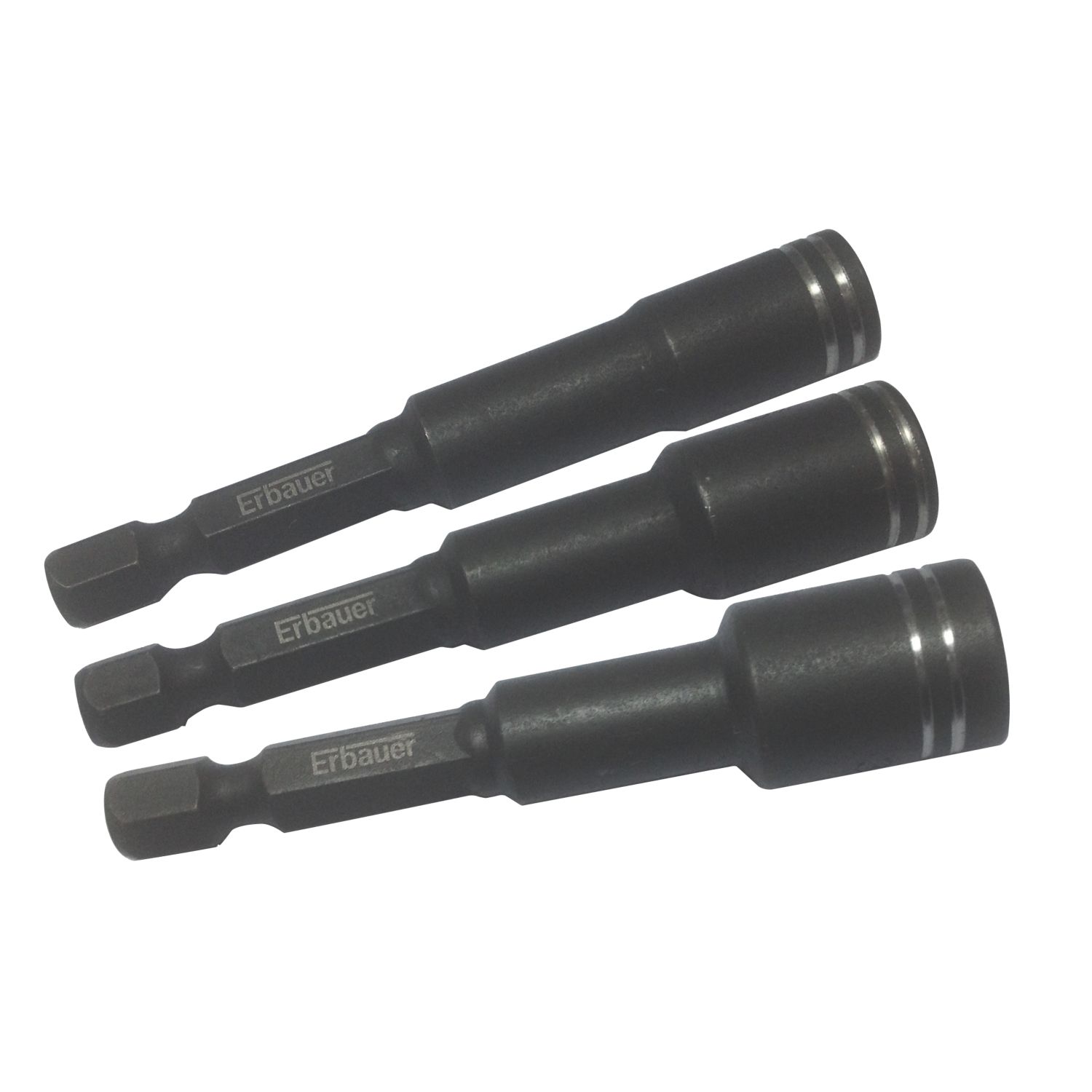 Erbauer Hex Shank Impact Nut Driver Set 6.29mm-6.35mm 3 Pieces (3477D)