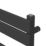 Flomasta Flat Bar 800mm x 400mm 1075BTU Black Vertical Designer Radiator