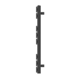 Flomasta Flat Bar 800mm x 400mm 1075BTU Black Vertical Designer Radiator