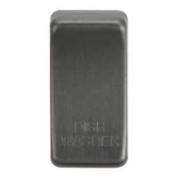 Knightsbridge 'DISHWASHER' Switch Cover Smoked Bronze