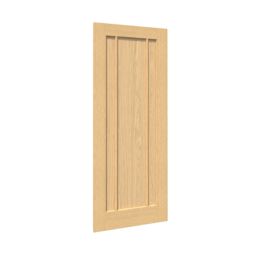 Green & Taylor  Unfinished Oak Wooden 3-Panel Internal Door 1981mm x 762mm