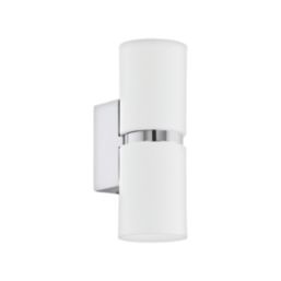Eglo Passa  LED Wall Light Chrome/White 3W 250lm