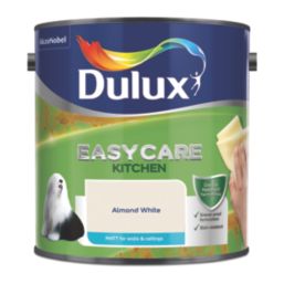 Dulux Easycare 2.5Ltr Almond White Matt Emulsion Kitchen Paint