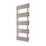 Time 1275mm x 500mm 2493BTU Silver Flat Designer Towel Radiator