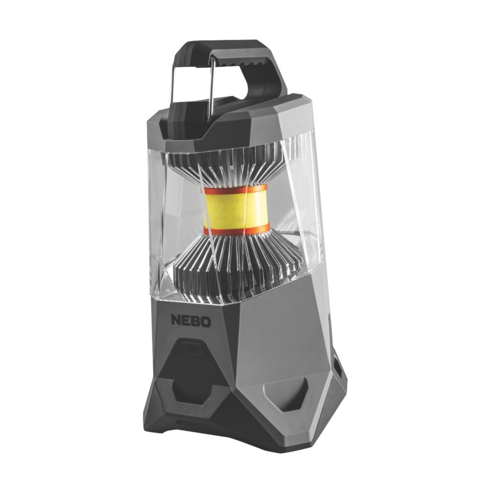 Nebo Galileo 1000 Flex Rechargeable LED Lantern with Power Bank Grey