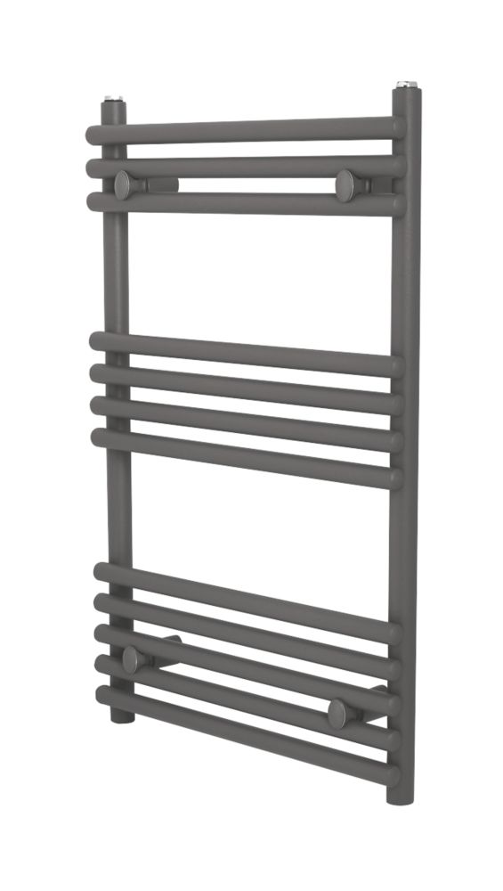 Towelrads 800mm x 500mm 1248BTU Anthracite Flat Designer Towel Radiator