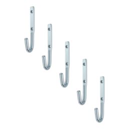 Essentials Single Hooks Zinc Plated 120mm 5 Pack