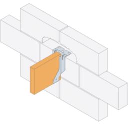Simpson Strong-Tie Masonry Joist Hangers 47mm x 190mm 4 Pack