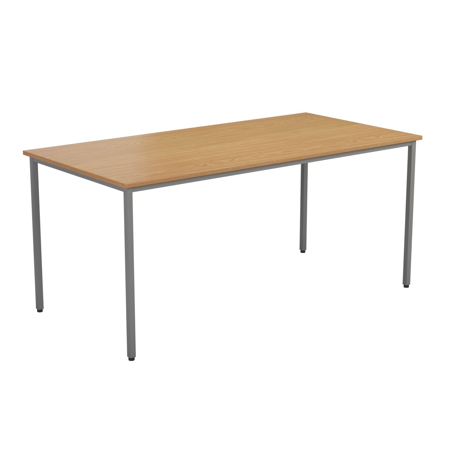 TC Group Rectangular Office Table Nova Oak/Silver 1200mm x 800mm (347TT)