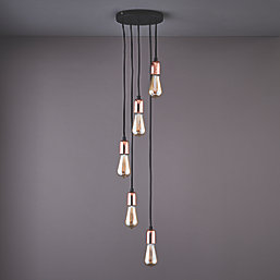 Quay Design Hansen LED 5-Light Pendant Copper 10W 210lm