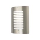 Zink Sigma Outdoor Wall Light Fitting With PIR Sensor Stainless Steel