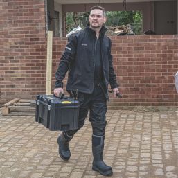 DEWALT Logan Pro-Stretch Work Trousers Black 40" W 31" L