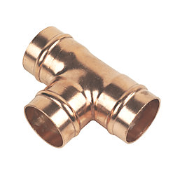 Flomasta  Copper Solder Ring Equal Tee 28mm