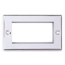 LAP  4-Module Modular Faceplate Polished Chrome