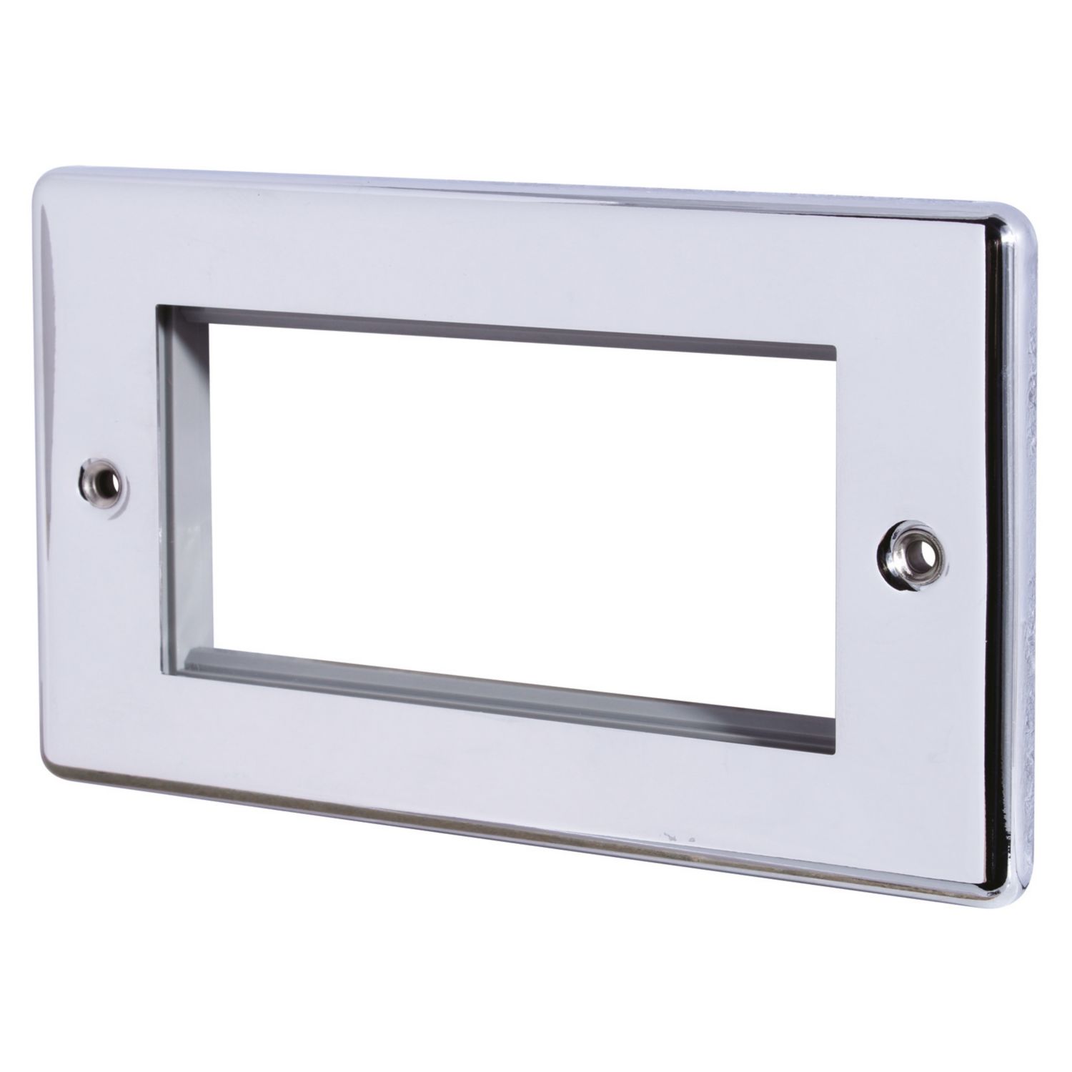 LAP 4-Module Modular Faceplate Polished Chrome (34846)