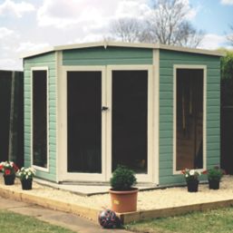Shire Barclay 10' x 10' (Nominal) Pent Shiplap T&G Timber Summerhouse