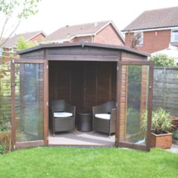 Shire Barclay 10' x 10' (Nominal) Pent Shiplap T&G Timber Summerhouse