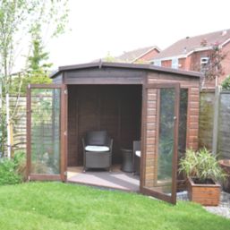 Shire Barclay 10' x 10' (Nominal) Pent Shiplap T&G Timber Summerhouse