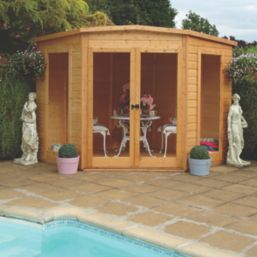 Shire Barclay 10' x 10' (Nominal) Pent Shiplap T&G Timber Summerhouse