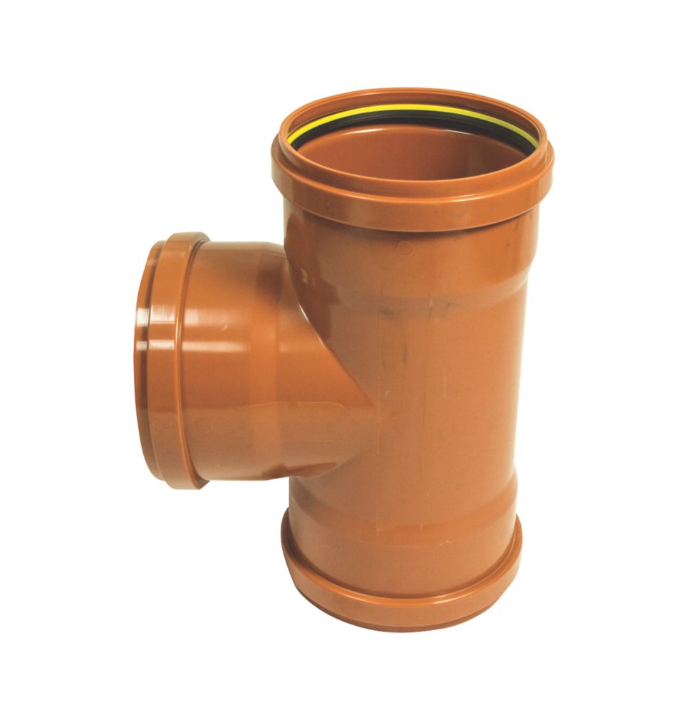 FloPlast PushFit 87.5° Triple Socket Equal Junction 160mm Screwfix