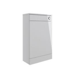 Ohio Bathroom Furniture WC Unit Grey Gloss 501mm x 252mm x 830mm