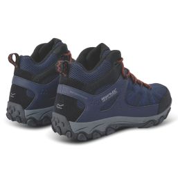 Regatta Edgepoint IV Mid Size 8  Navy / Potters Clay Waterproof  Non Safety Work Boots