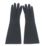 L-PRO  Heavy Duty Rubber Gloves Black Medium 5 Pairs