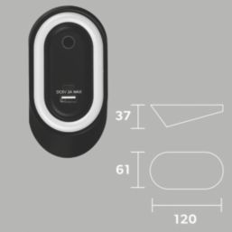 4lite Hampton Wedge LED Black Cool White Under Cabinet Light Without Bezel 2.5W 85lm