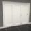 Green & Taylor 1-Panel Roomfold 3-Door Primed White Wooden Shaker Internal Bi-Fold Doors 2060mm x 2361mm