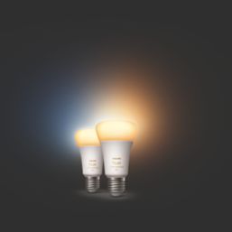Philips Hue  ES A60 LED Smart Light Bulb 6W 800lm 2 Pack