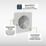 Sensio Drax 100mm Axial Bathroom Shower Extractor Fan Kit with Humidistat & Timer White 240V
