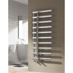 Reina 1140mm x 500mm 1095BTU Chrome Flat Designer Towel Radiator