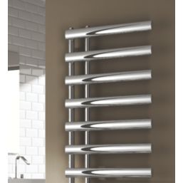 Reina 1140mm x 500mm 1095BTU Chrome Flat Designer Towel Radiator