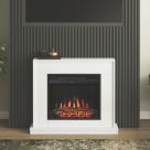 Be Modern Salehurst Electric Fire Suite White 966mm x 250mm x 803mm