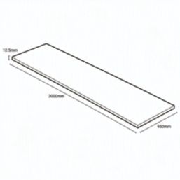 Wilsonart Zenith Caldeira Matt Brown Stone Effect Compact Laminate Breakfast Bar 3000mm x 950mm x 12mm