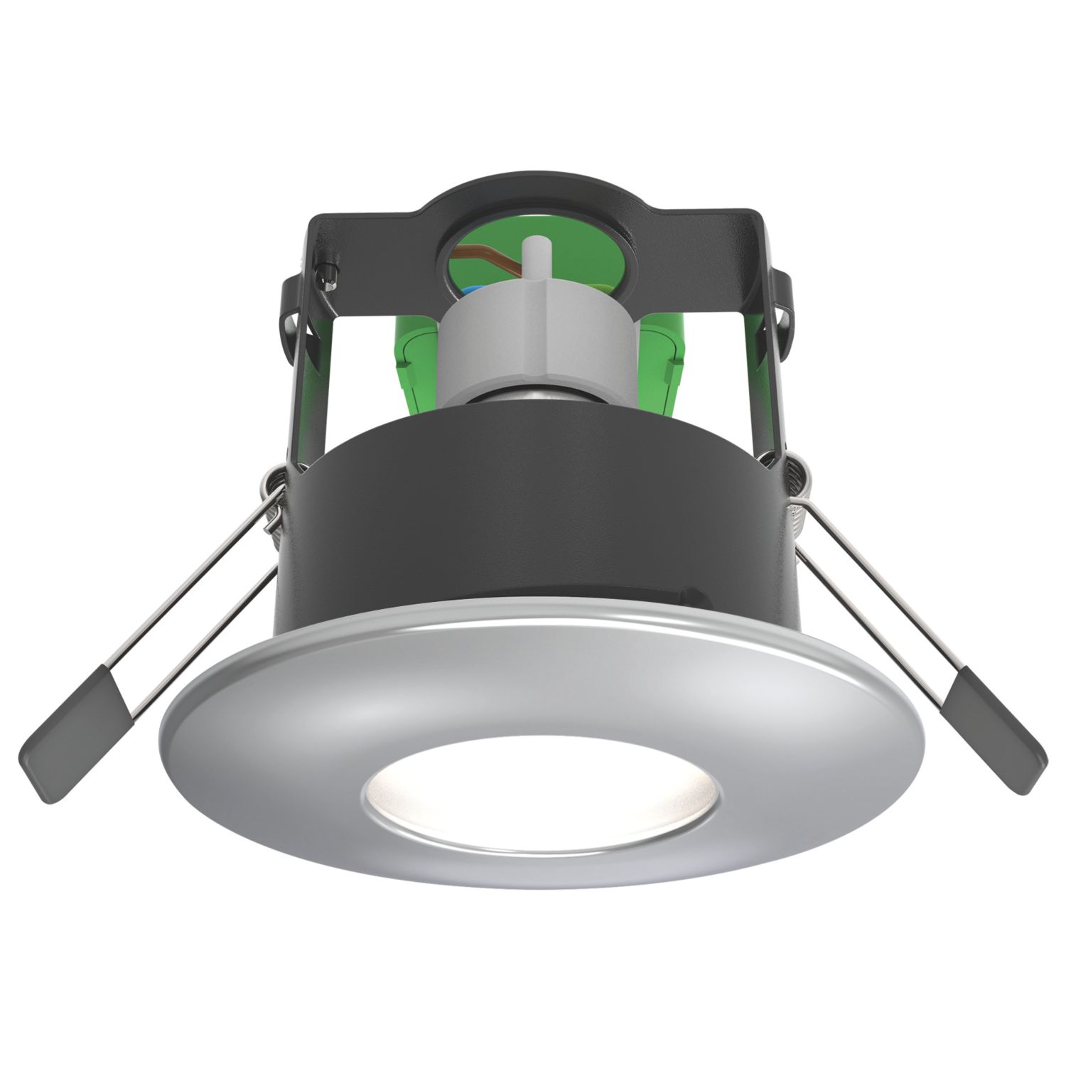 4lite WiZ Connected Fixed Fire Rated LED Smart Downlight Polished Chrome 4.9W 345lm (348PG)