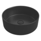 Matt Black Bathroom Washbowl No Tap Holes 355mm