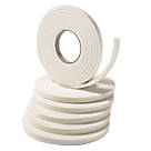 Stormguard Extra Thick Weatherstrip White 3.5m 6 Pack