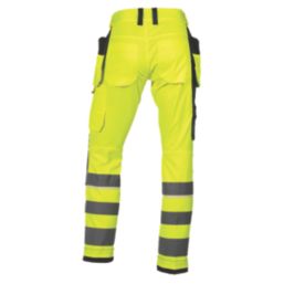 Helly Hansen UC-ME CL2 Construction Trousers Yellow 37.5" W 33" L
