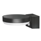 4lite Antheia Outdoor LED Solar Sleek Wall Light With PIR Sensor Black 300lm