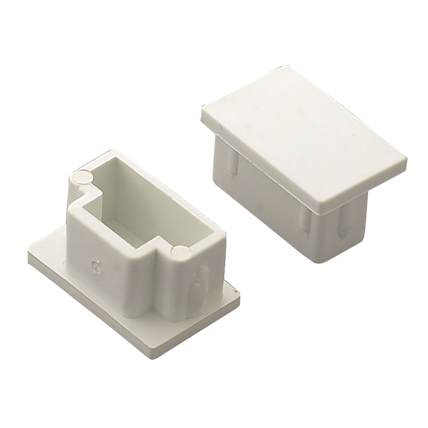Deta TTE Maxi Trunking End Caps 25mm x 16mm 2 Pack (348VT)