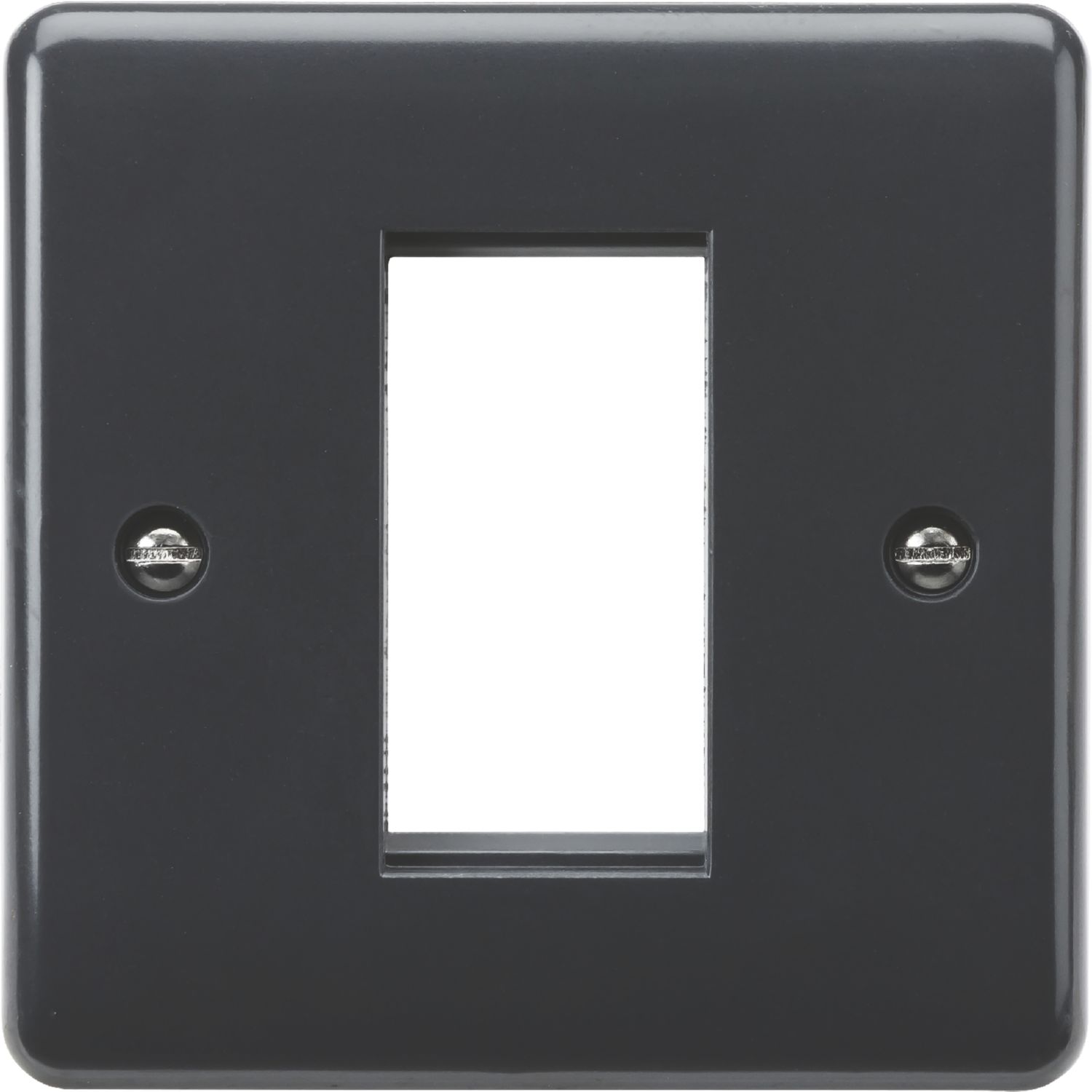 Knightsbridge Part M 1-Module Modular Faceplate Anthracite (348YA)