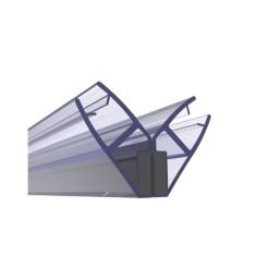 ETAL Neo Magnetic Sliding Shower Door Seals Clear 8mm x 2000mm 2 Pack