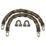 Burg-Wachter Hardened Steel Heavy Duty Security Kit: 2 x Chain, 2 x Lock & 3 1m x 12mm